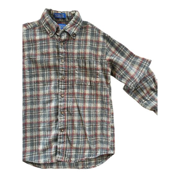 Pendleton Youth Wool Blend Flannel Shirt Size Small (10-12) - Picture 2 of 7